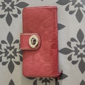 Coach Wallet|Coral color